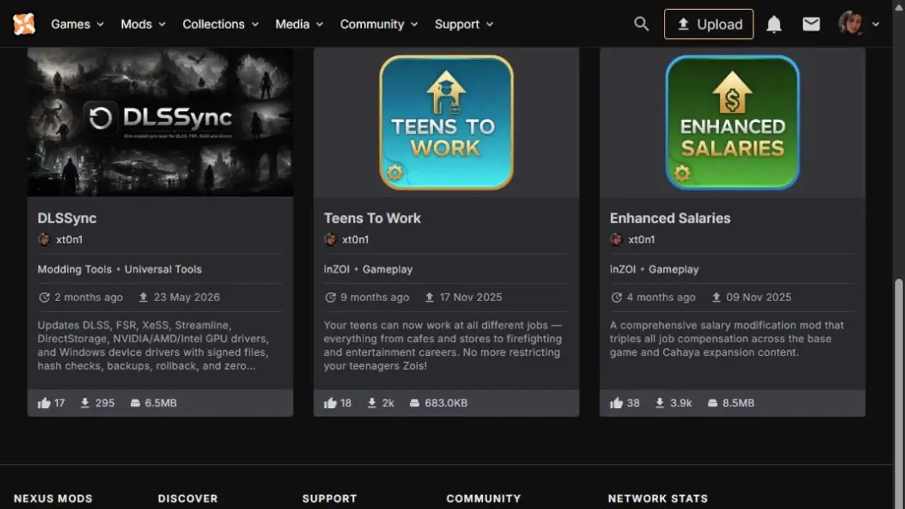 Mods publicados por XT0N1 en Nexus Mods